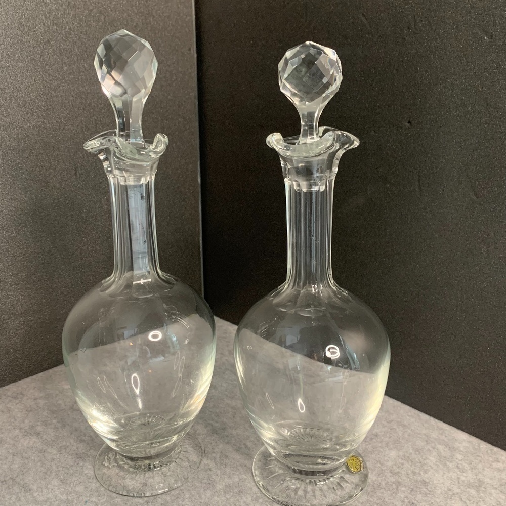 BOHEMIA Crystal Decanters with Stoppers